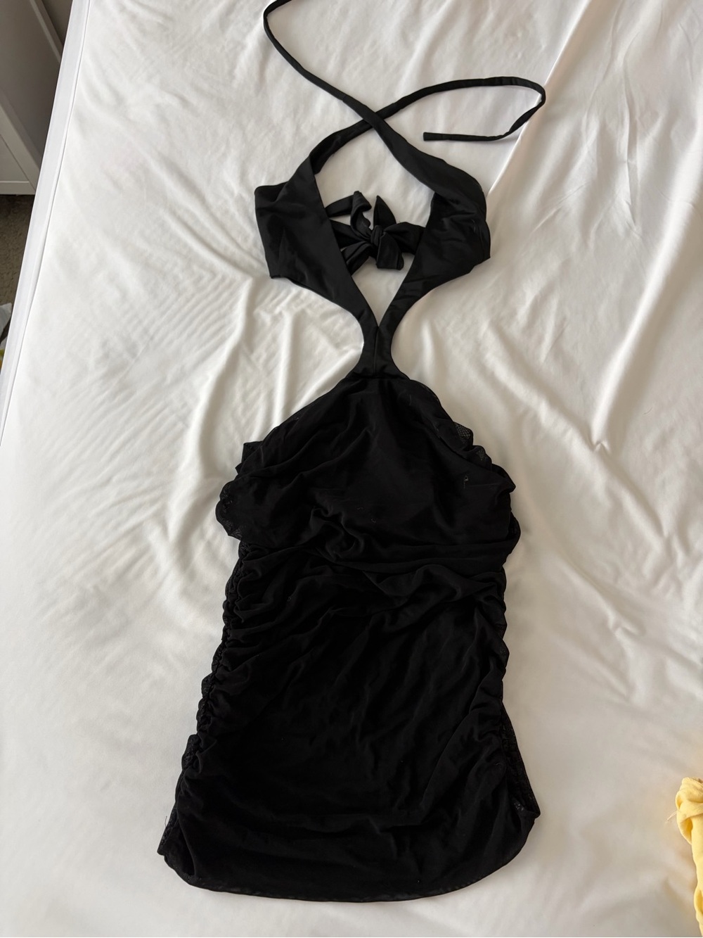 Black Halter Cutout Women’s Dress